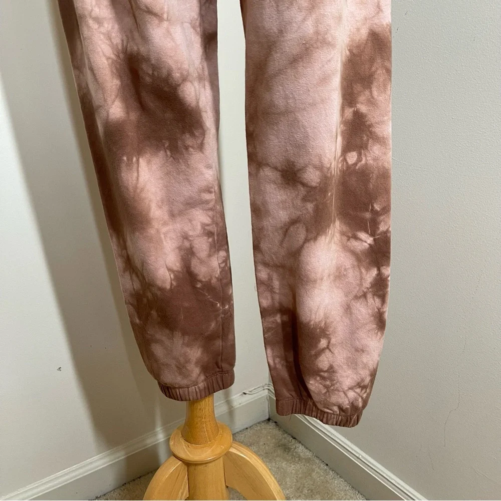 Lacausa Anthropologie Women’s - SZ S -Tie Dye Pink Brown Sweatpants